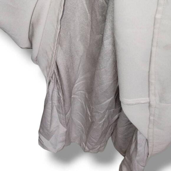 MuMu Womens‎ June Maxi Dress Size Large Beige Chiffon Princess core Wedding Prom - Picture 9 of 14